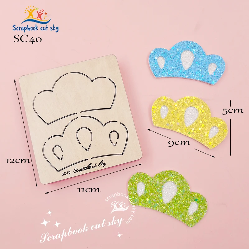 

SC40 Crown headband cutting die is suitable for wood cutting molds for die-cutting machines.