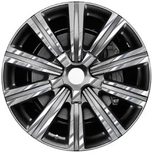 ملصقات عجلة فضية من الكروم اللامع DIY فيلم واقي مقطوع مسبقا لكزس LX570 2016-2021 20 10 مبيعات رئيسية 20 عجلة كروم - رقم 9