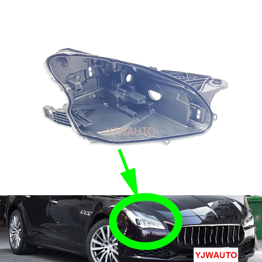 

For Maserati Quattroporte 2018~2020 Headlamp House Car Headlight Base Rear Base Replacement Auto Front Lamp Holder Back Support