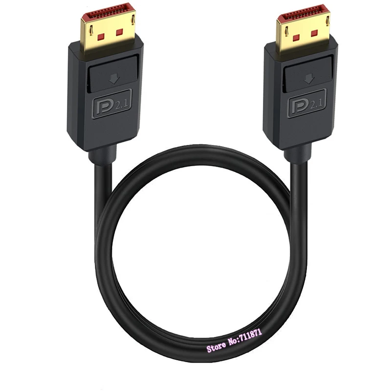 2.1 نسخة 16K DisplayPort كابل خط 90 درجة الزاوية اليمنى الكوع ذكر إلى ذكر DisplayPort DP الصوت والفيديو خط الحبل سلك كابل