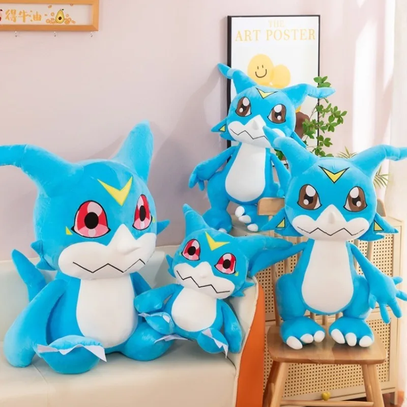 80 سنتيمتر حجم كبير Digimon DemiVeemon Plushies الرقمية الوحش الكرتون أنيمي Peluche Kawaii مريحة لينة دمية ألعاب أطفال هدية
