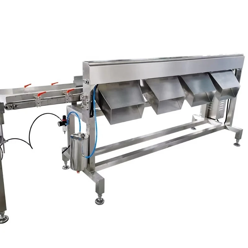 High Efficiency Automatic Weight Grading Scale Sorting Machine for Fruit Vegetable 304 Stainless Steel 0.3g Accuracy 1000g