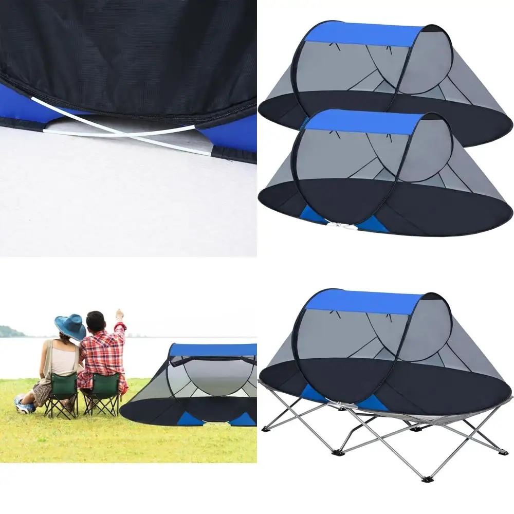 

Компактная одноместная палатка для кемпинга с защитой от комаров и складной москитной сеткой для приключений на природе