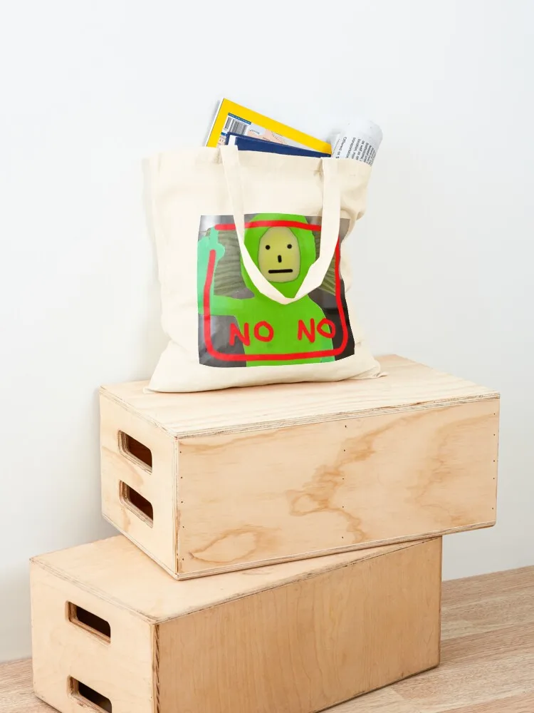 No No Square Tote Bag large size bags personalized tote bag hand bag shopper women canvas