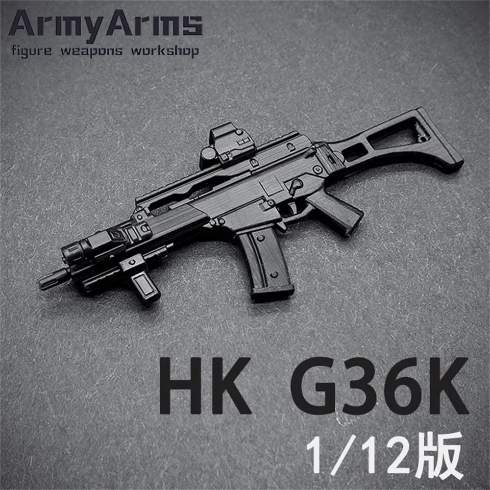 Fanatic ArmyArms Escala 1/12 Acessórios de Soldado HK G36K Conjunto de Rifle de Assalto Modelo de Plástico Fit 6 ''Figura de Ação Corpo Em Estoque