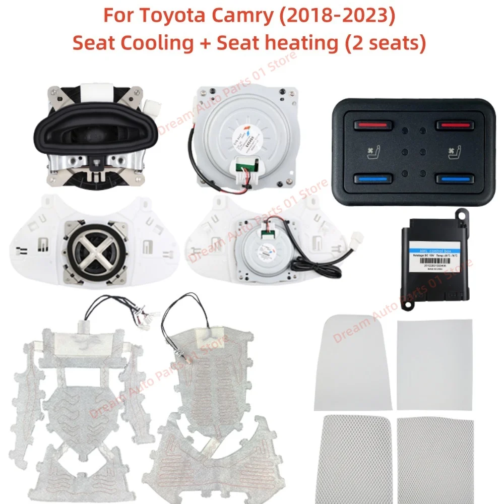 Car Seat Cooling Suitable for Toyota Camry 2018-2023 Front Seat Intelligent Backrest Fan Air Conditioning Panel Control New