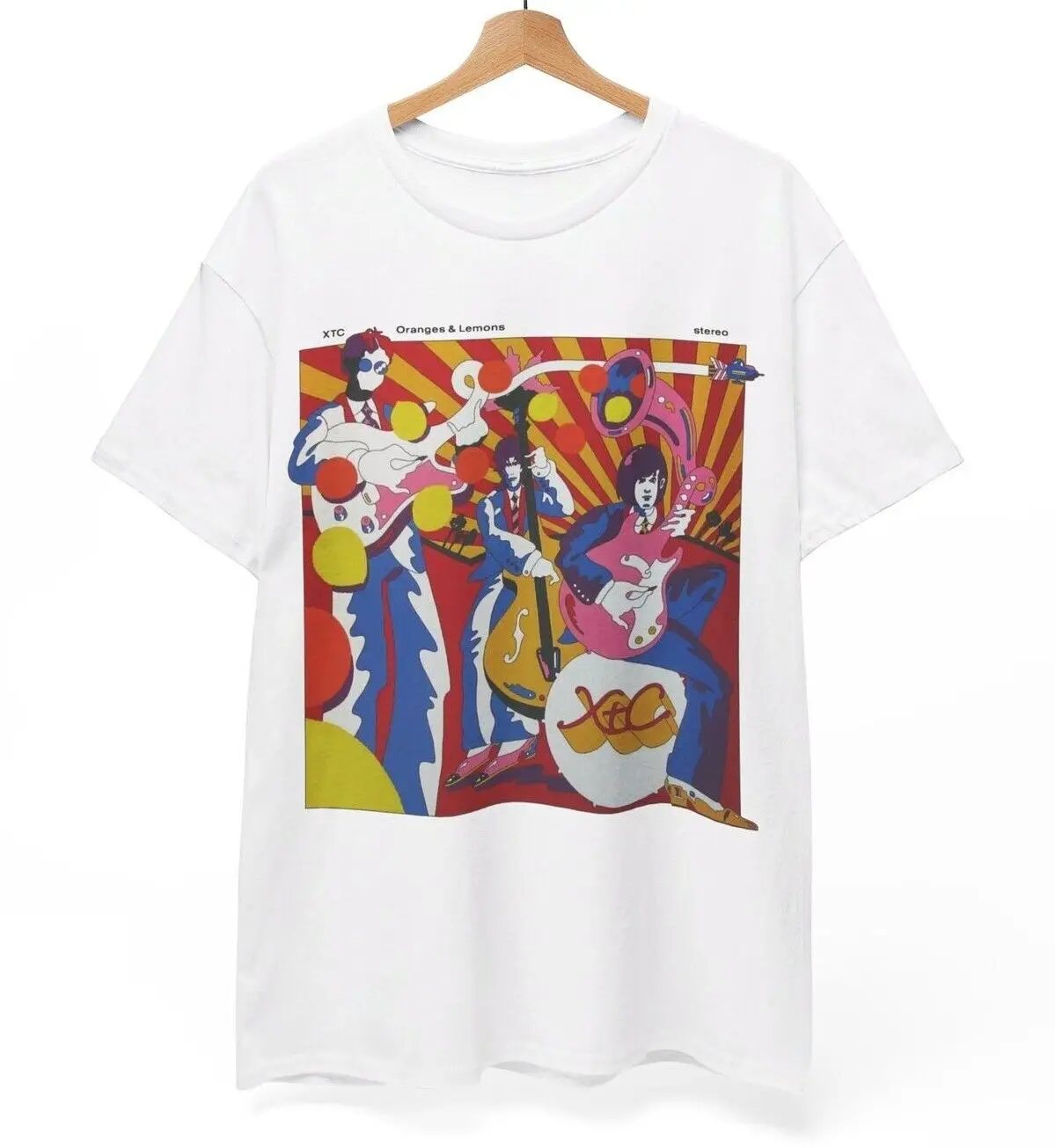 XTC T-shirt, Oranges and Lemons, Drums and Wires, New Wave Rock Music Unisex Tee