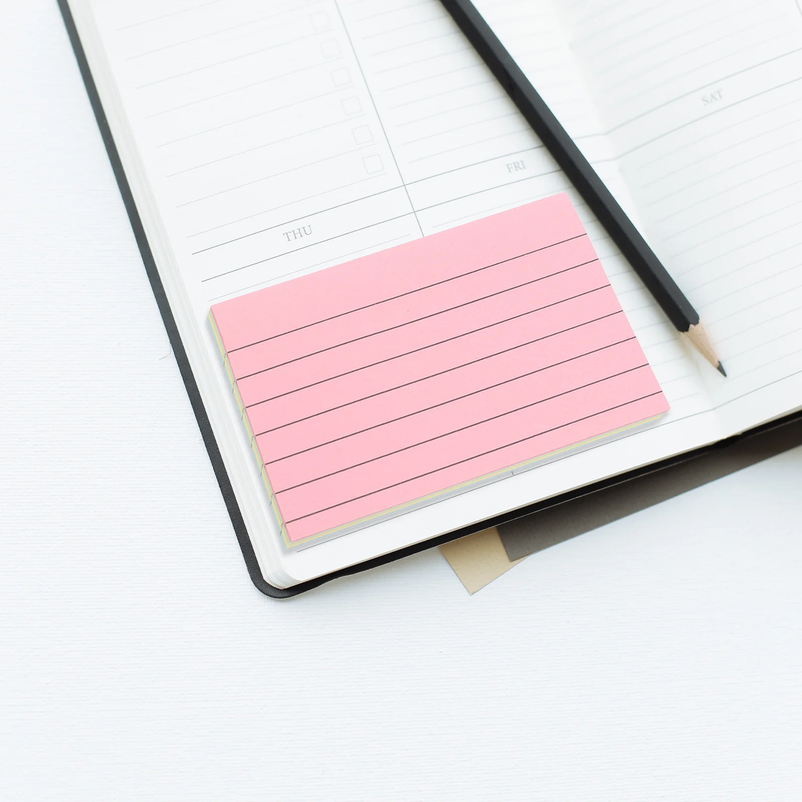 210 قطعة من بطاقات التسجيل، ورق كتابة مسطر أفقي، مادة ممتازة، بطاقة تسجيل مسطرة بيضاء صديقة للبيئة