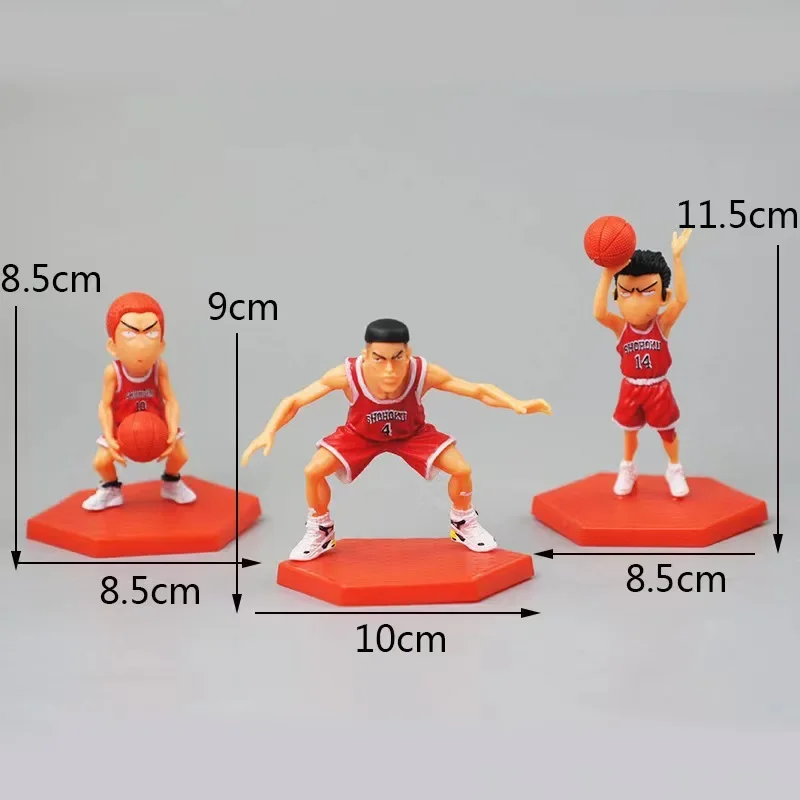 5pcs Anime Slam Dunk Figures Toys Shohoku Sakuragi Hanamichi Akagi