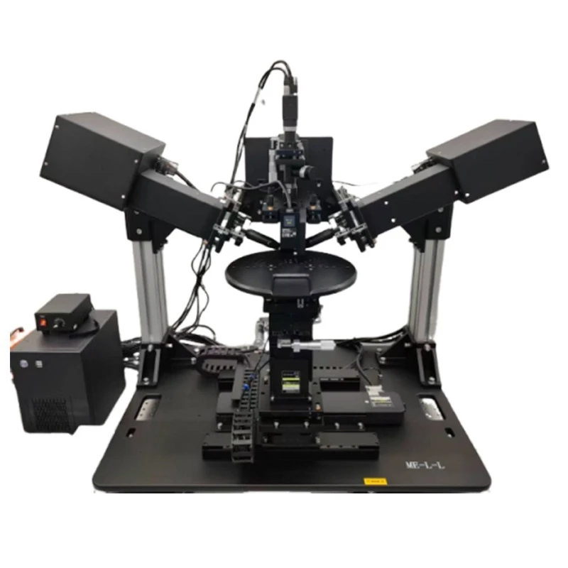 Measurement of film thickness with spectral ellipsometer, measurement of extinction coefficient and refractive index density