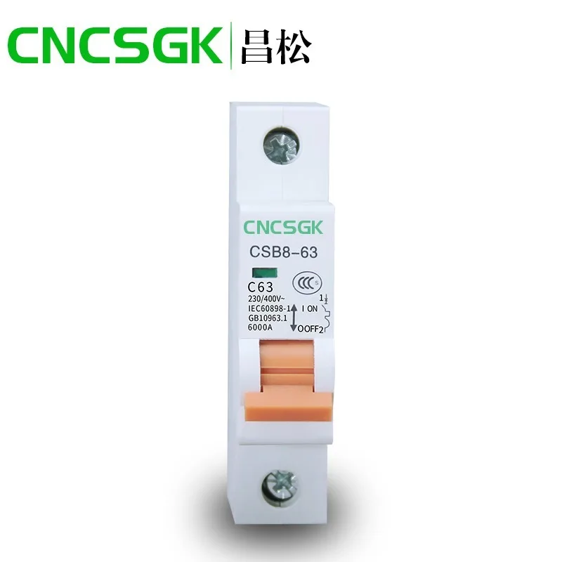 Mini disyuntor miniatura MCB Dz47 rentable de 1-4 polos 1-100 AMP