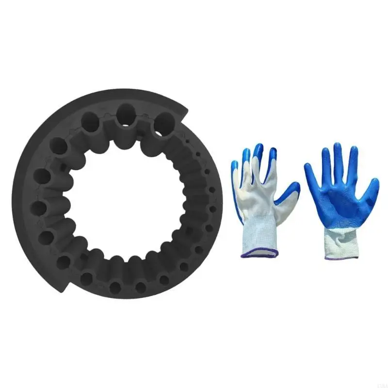 4XBA Eficiente 20 orifícios Ferrill Bit Sopingner com luvas ginástica angular para profissionais e diyers