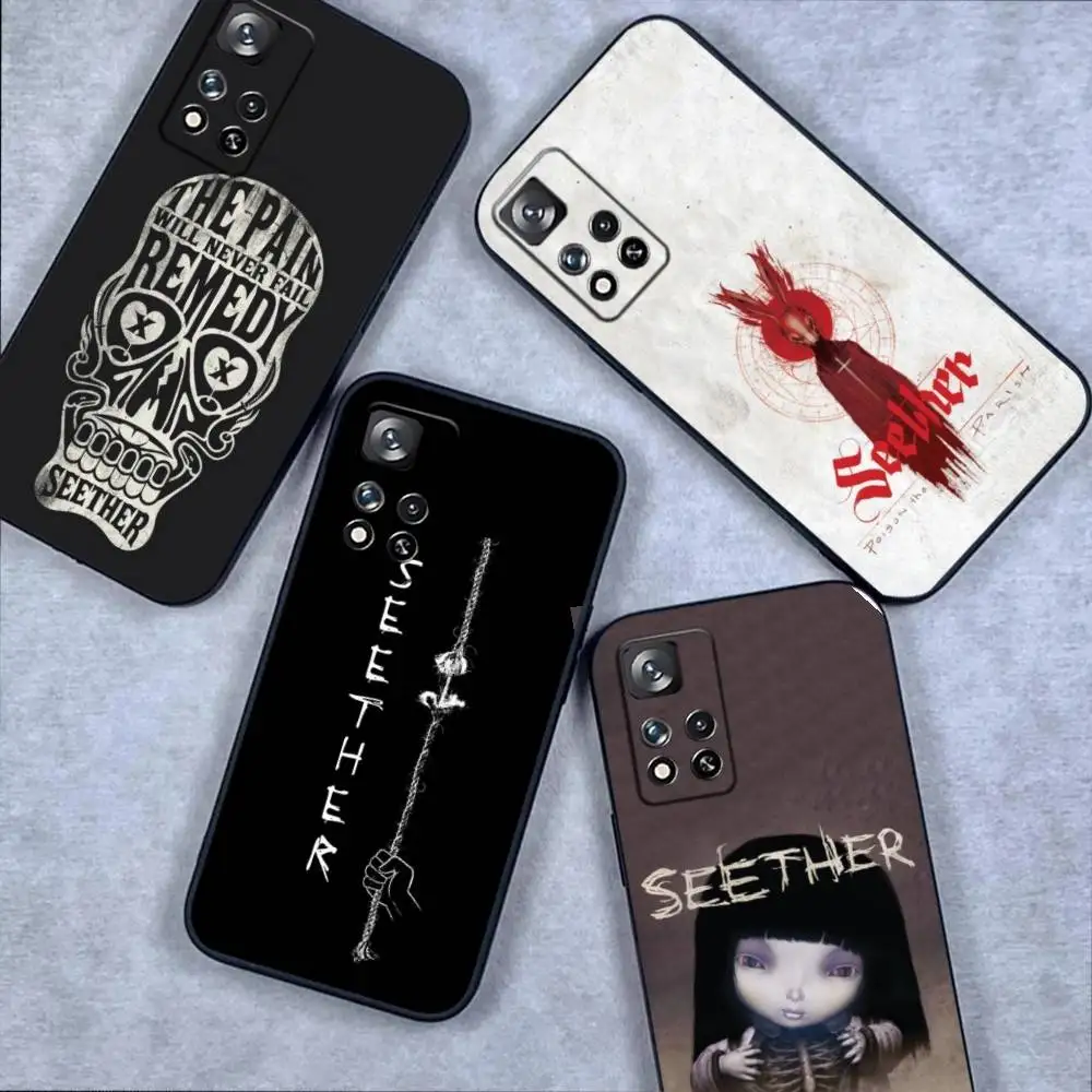 

Seether Rock Band Phone Case For Samsung S10,S21,FE,S21,Note 20,10 S25,S24,S23,Ultra,S9,S22,Plus Soft Black