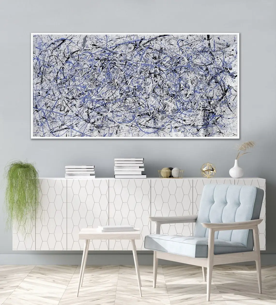 

Drip Painting Original Abstract Painting Jackson Pollock Style Painting Modern Canvas Painting Large Wall Art Living Room Decor