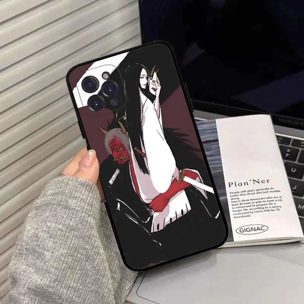 Unohana Retsu بليتش أنيمي جراب هاتف سيليكون لينة آيفون 15 14 13 12 11 برو Mini XS MAX 8 7 6 Plus X XS XR غطاء