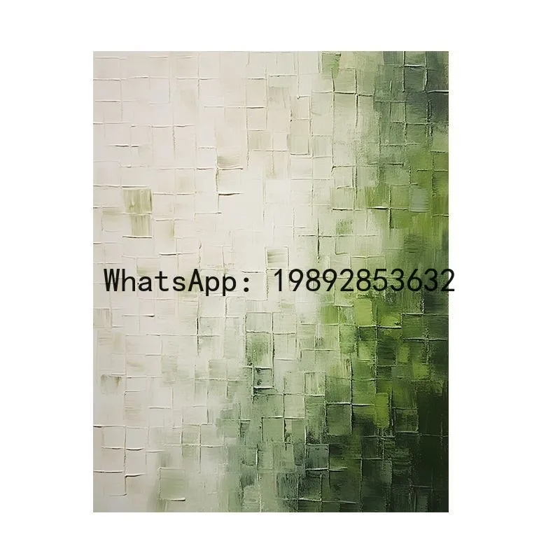 GH Hand-painted Oil Painting, Simple Abstract Textured Wall Art, Wabi-Sabi Style Living Room Decorative Painting