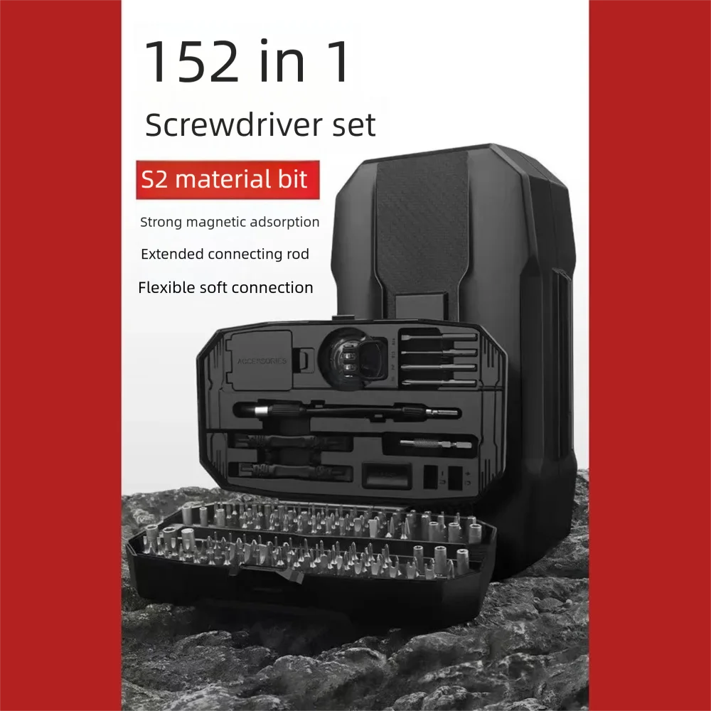 152-in-1 Magnetic Precision Screwdriver Set Mini Repair Tool Kit for Laptop Computer Electronics Phone Professional Maintenance