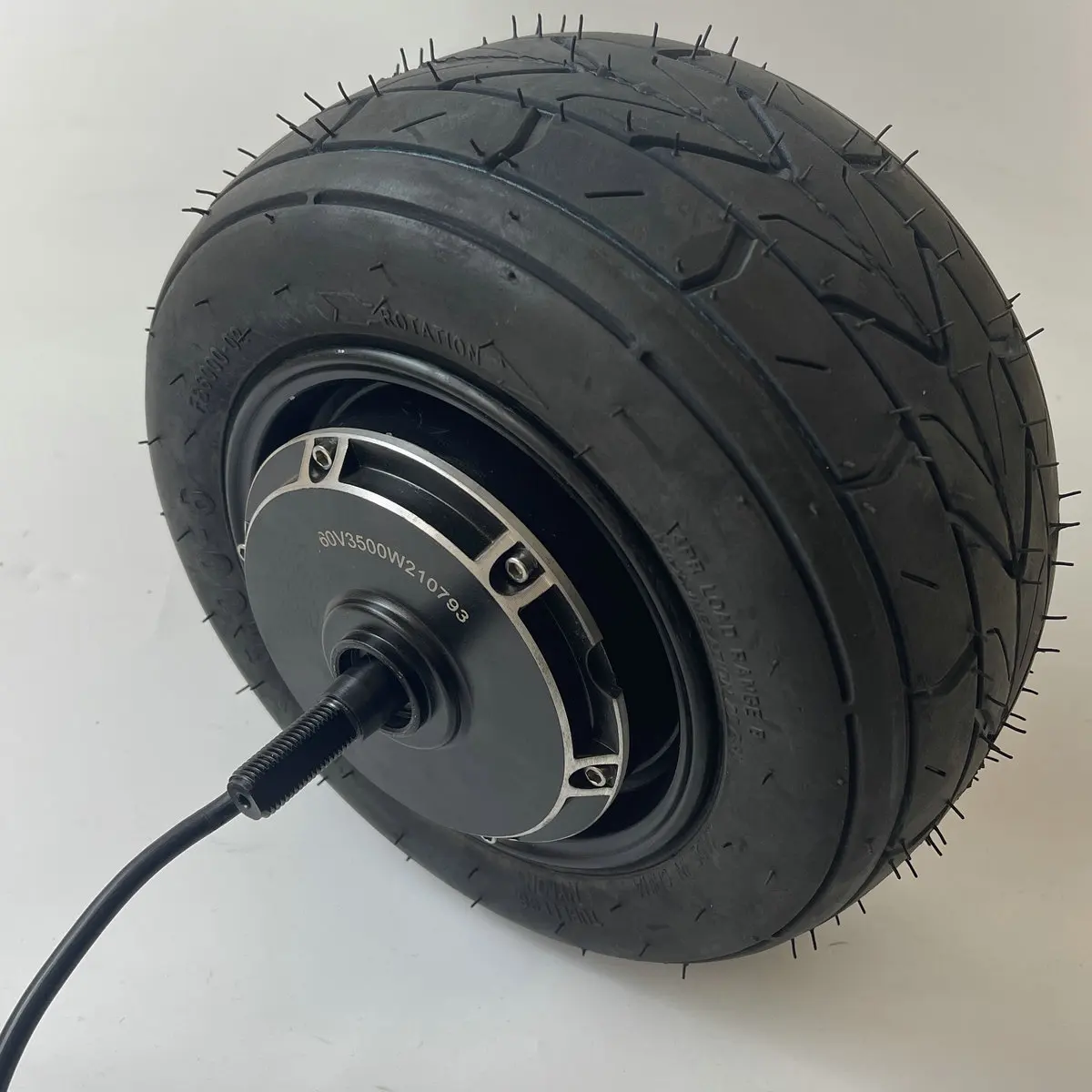 10inch WIDE MOTOR 48v-120v 500w-4000w for GO CART DUAL SHAFT+10X6.00-6 FAT TYRE RIM WIDTH 130MM DIAMETER 166MM