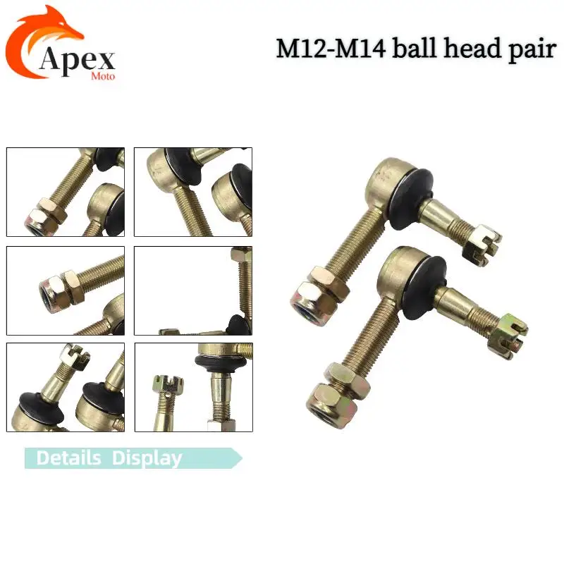 

Adjusting the steering tie rod ball head to replace the kart four-wheel off-road vehicle