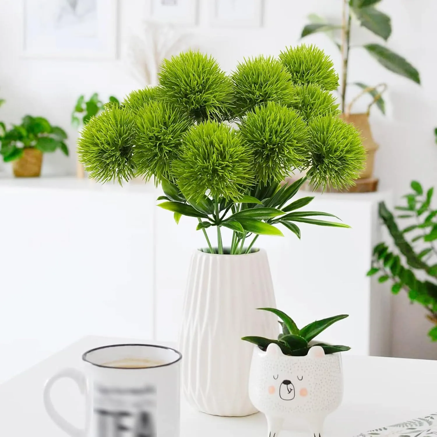 3/7Pcs Künstliche Blumenstrauß Löwenzahn Blumen Wohnzimmer Dekoration Outdoor Garten Blume Hochzeit Decor DIY Kranz Zubehör – Detail 4
