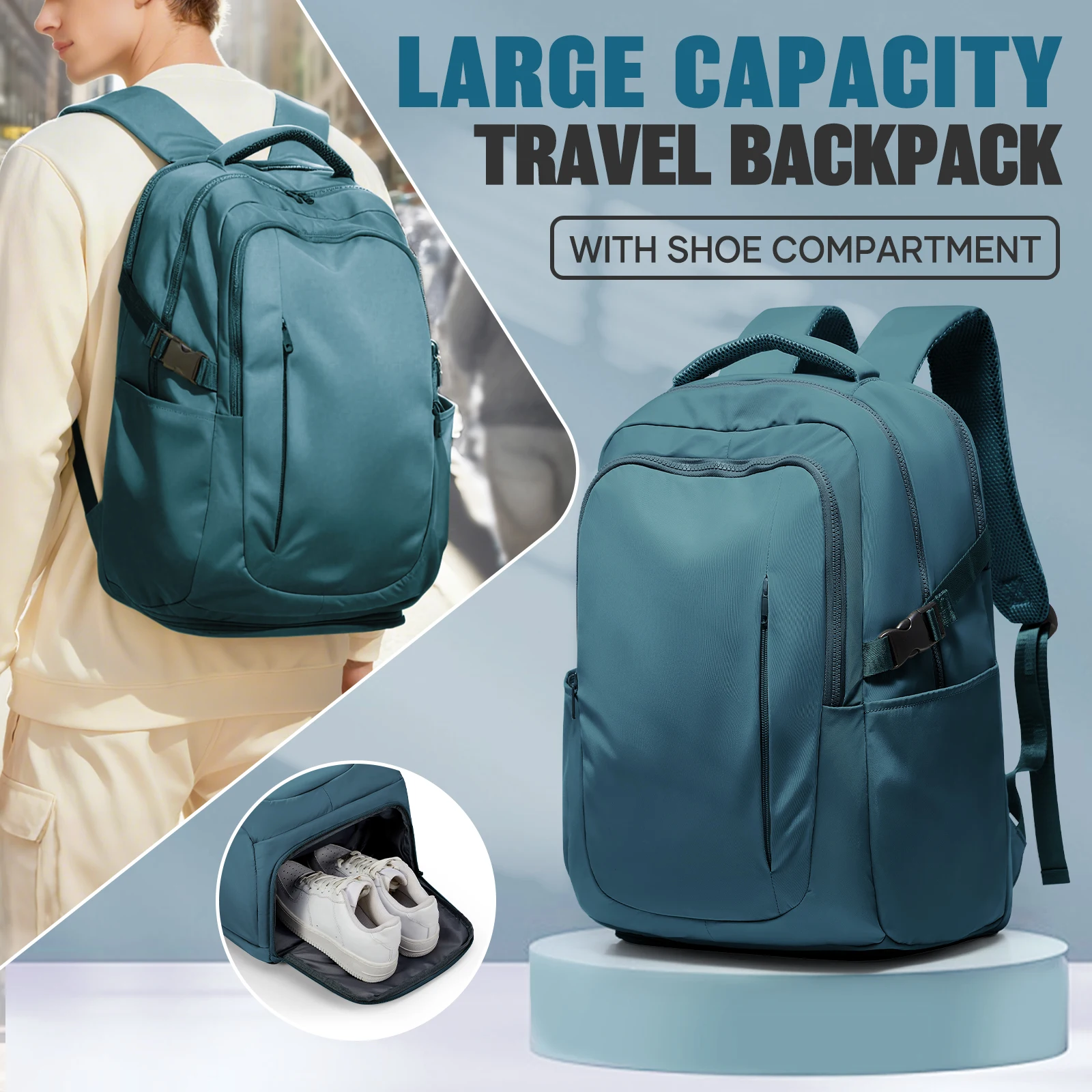 

Дорожный рюкзак Easyjet для ручной клади с отделением для обуви, рюкзак для ноутбука, сумка для ручной клади, мужской и женский рюкзак, школьный рюкзак