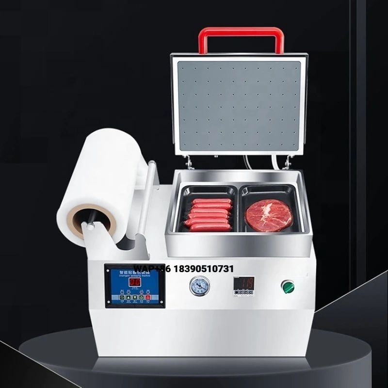 Lowest Price 2.2 KW Packaging Machine Vacuum Packing Machine With Food Tray Sealing Machine