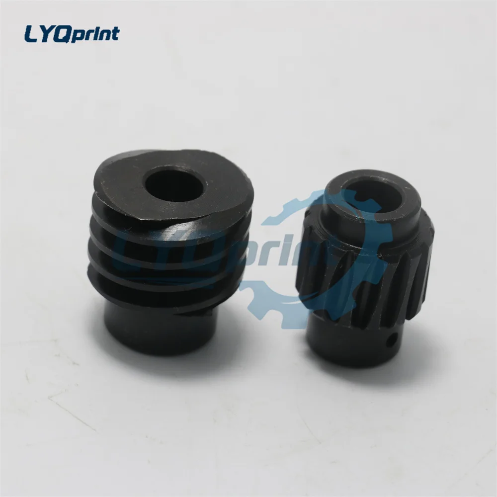 

2 Set Heidelberg PM52 SM52 Worm and Worm Gear Best Quality G2.015.706 G2.015.705F Printing Machinery Spare Parts