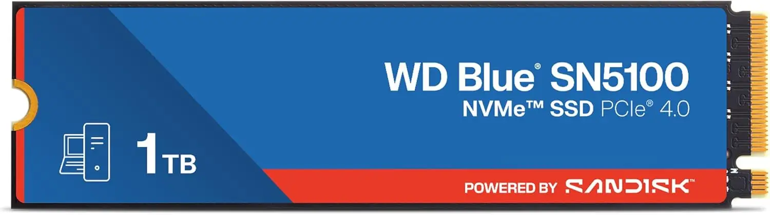 

1TB NVMe SSD, PCIe Gen 4.0, M.2 2280, Read 7100MB/s, Internal Solid State Drive for PC/Laptop