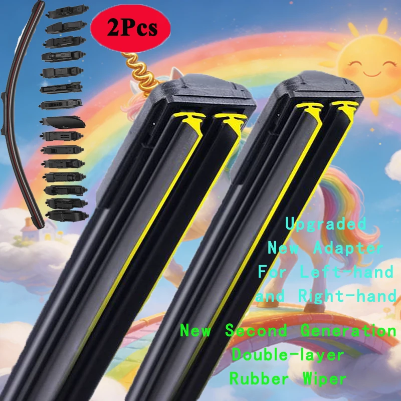 

For KIA Soul AM 2009 2010 2011 2012 2013 Cleaning Windshield Windscreen Washer Brushes Cutter Accessories Car Front Wiper Blades