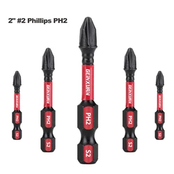 Geinxurn Impact Tough #2 Phillips 2 in. Insert Driver Bits, PH2 Power Screwdriver Bits Set