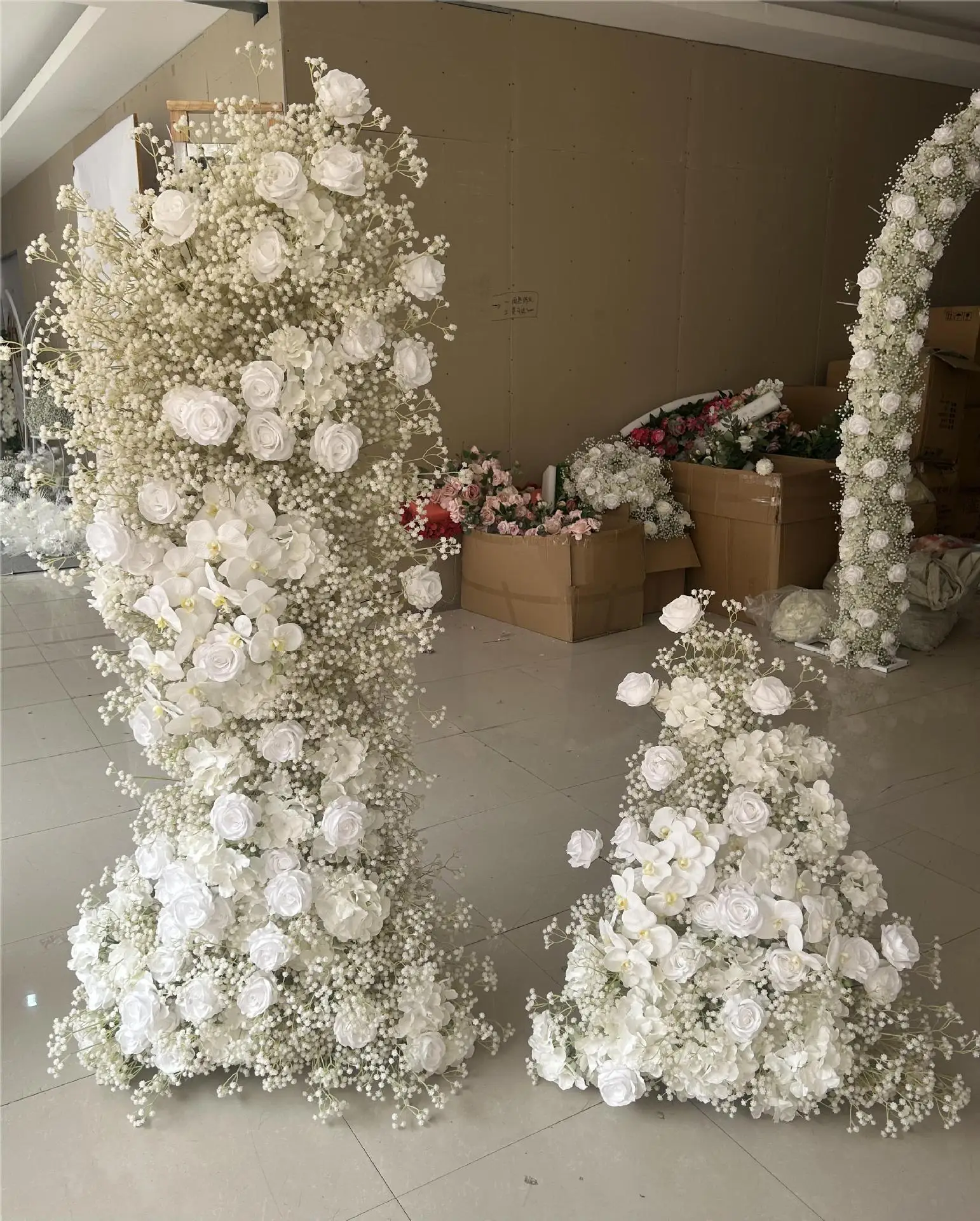 Künstliche Schleierkraut-Langblumenreihe, künstliche Blumen-Läufer, Hochzeits-Hintergrund, Geburtstagsfeier, Verlobungs-Event-Dekoration, Großhandel – Detail 2