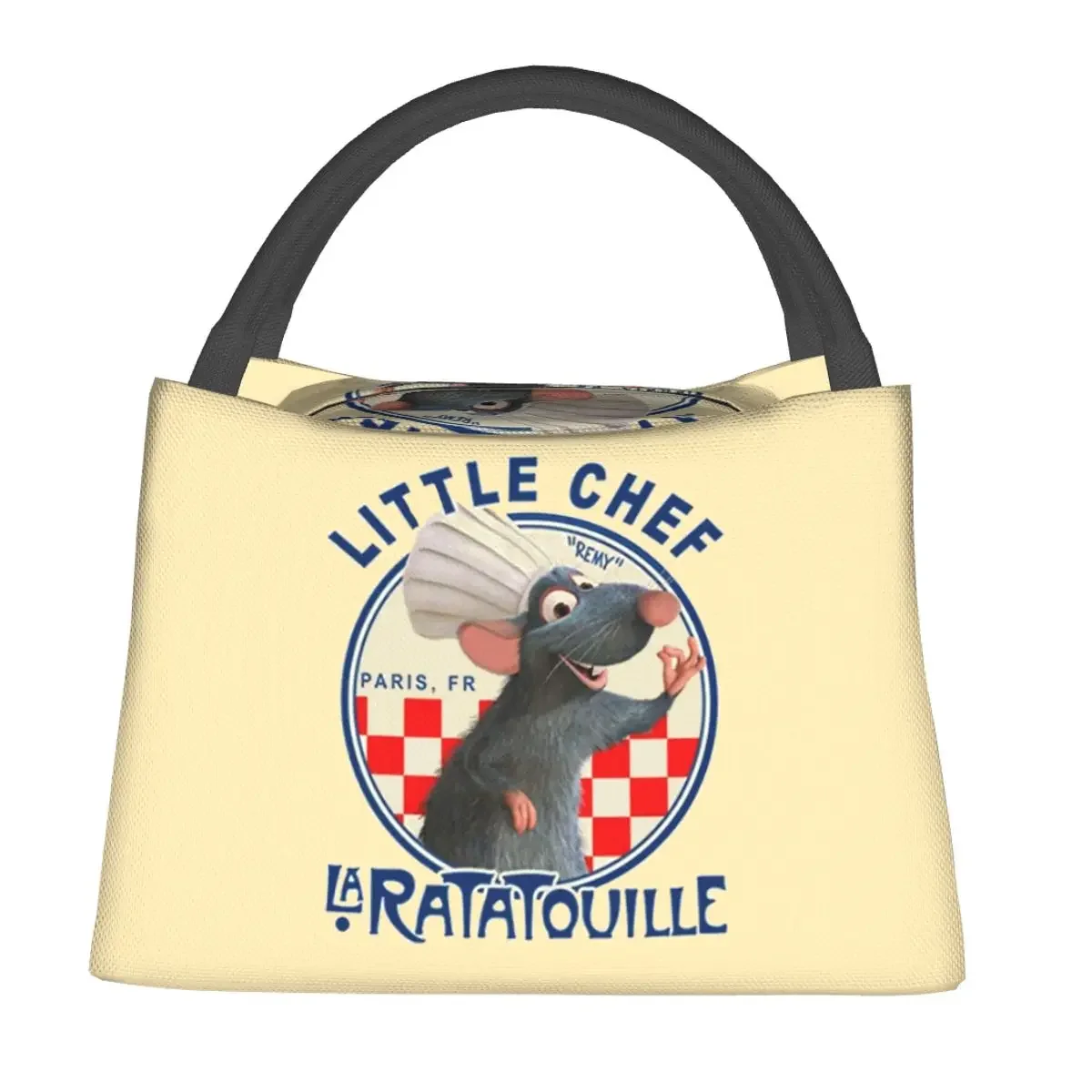 La Ratatouille Remy Chef Lunch Bag Merch Portable Insulated Oxford Cooler Thermal Food Picnic Travel Lunch Box for Women