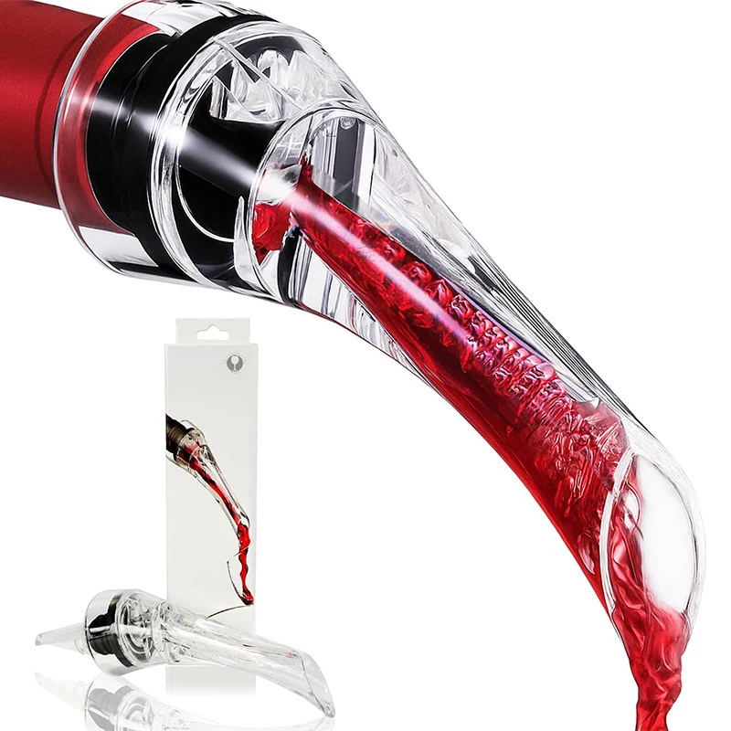Aireador de vino Premium, boquilla versadora, decantador de burbujas ricas, aireador de aire de vino, aireador de sabor mejorado, aireador de vino