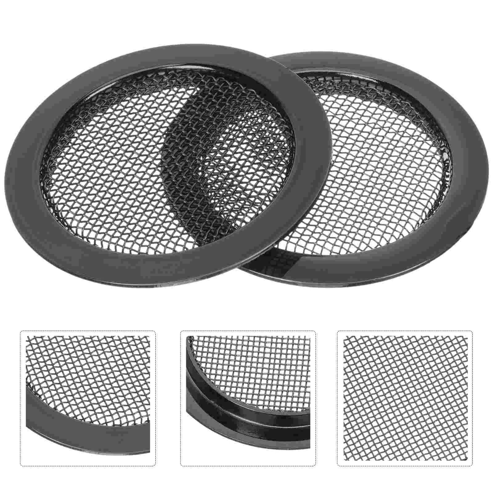 2 Pcs Soundhole Cover Resonator Guitar Accessories Dobro Screens Parts Acoustic Grille Noise Reduction Metal