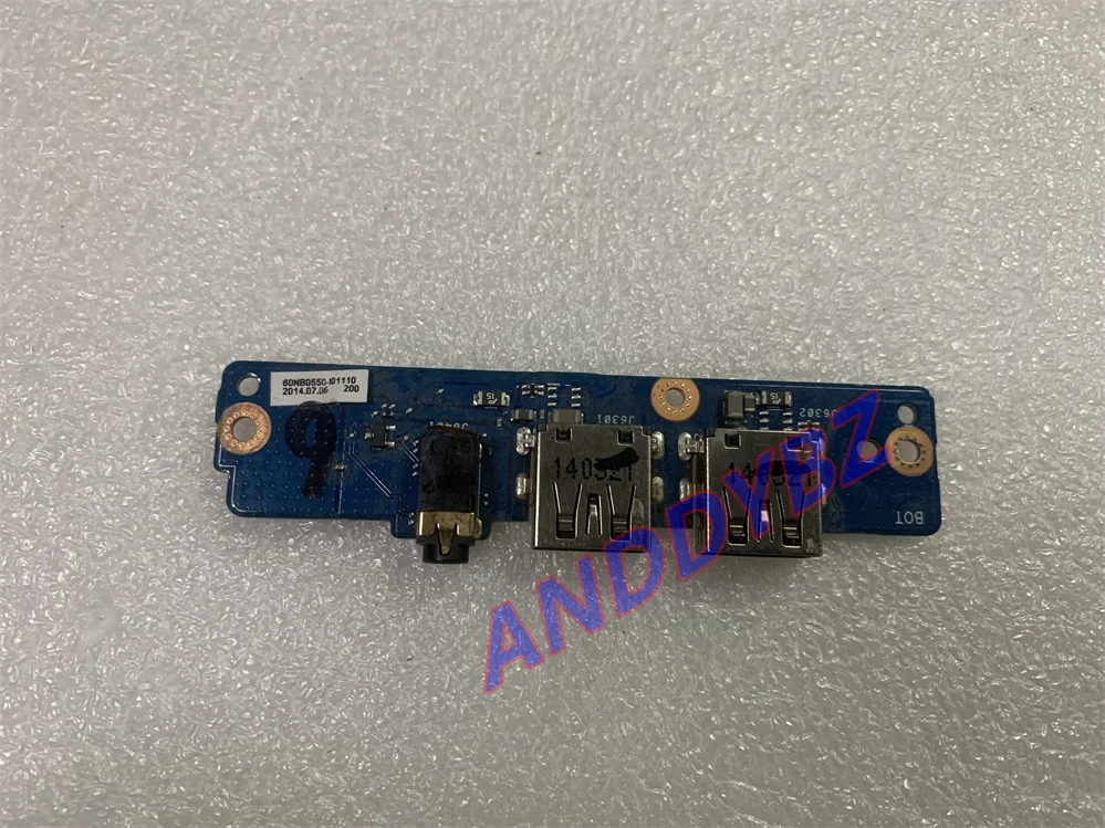 Placa de áudio usada USB IO Board para Asus PU551LA 100% trabalho perfeito frete grátis