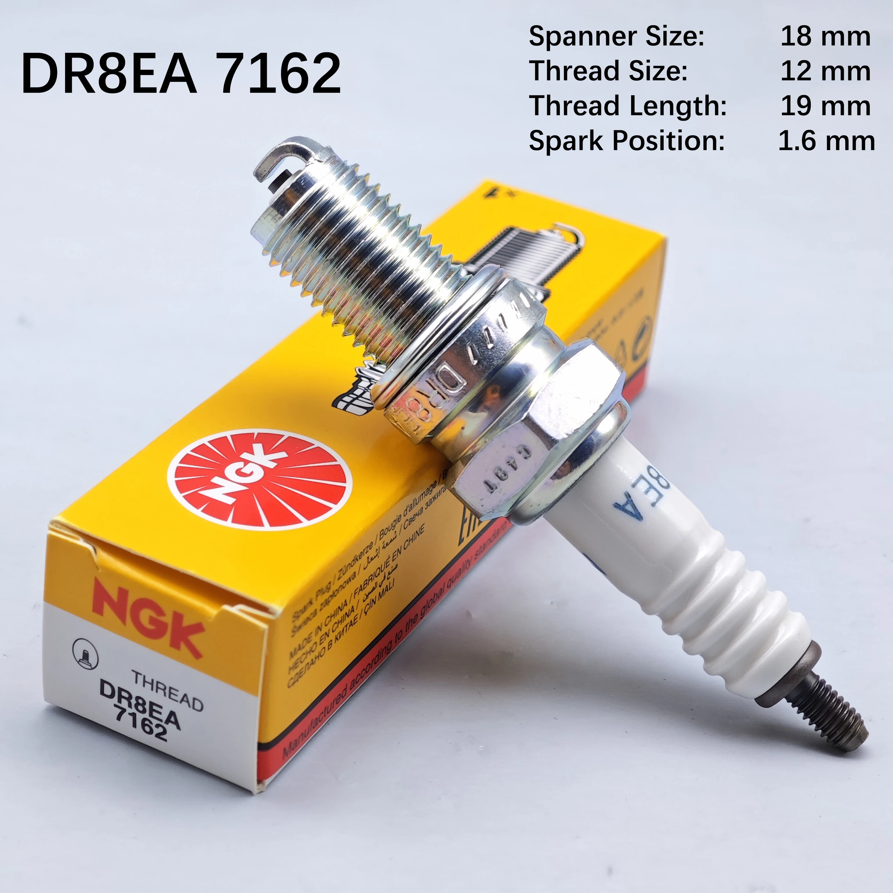 4pcs Original Motorcycle NGK Spark Plug DR8EA DPR8EA-9 Motorcycle Spark Plug