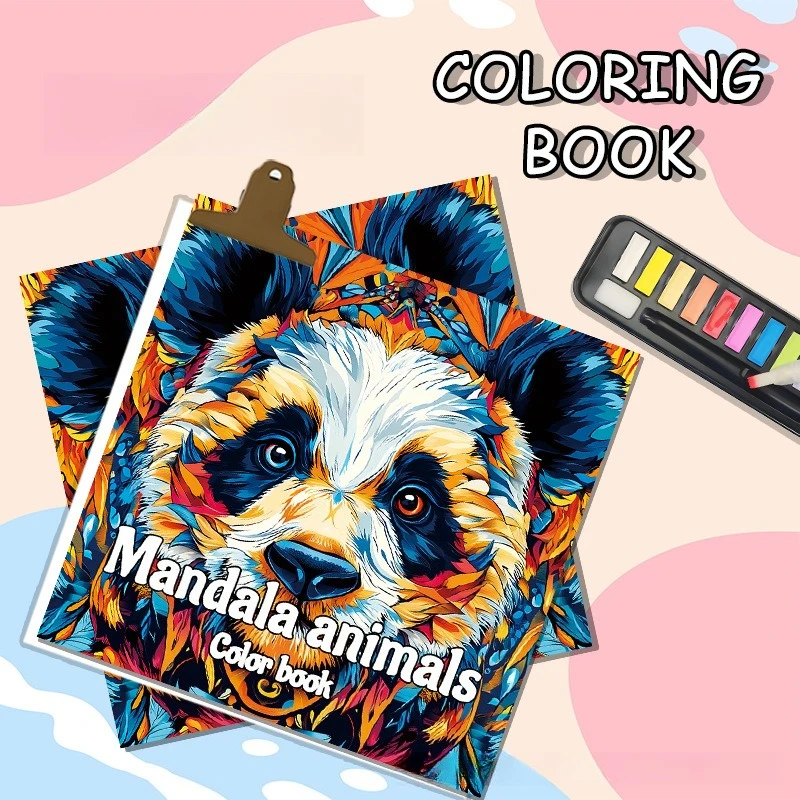 

Exquisite Animal Panda Coloring Book Coloring Based on Color Book Adult Painting Book Coloring Book Children's Thickened