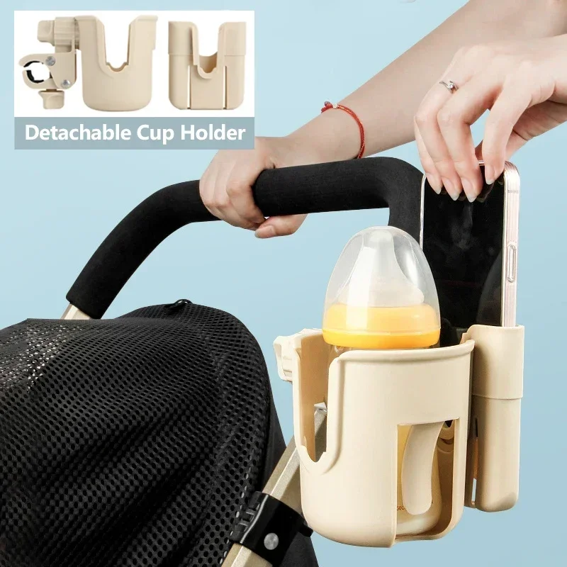 Accesorios de cochecito de bebé, soporte para teléfono móvil, triciclo para niños, carrito de bicicleta, portabotellas, cochecito de agua y leche, Buggy