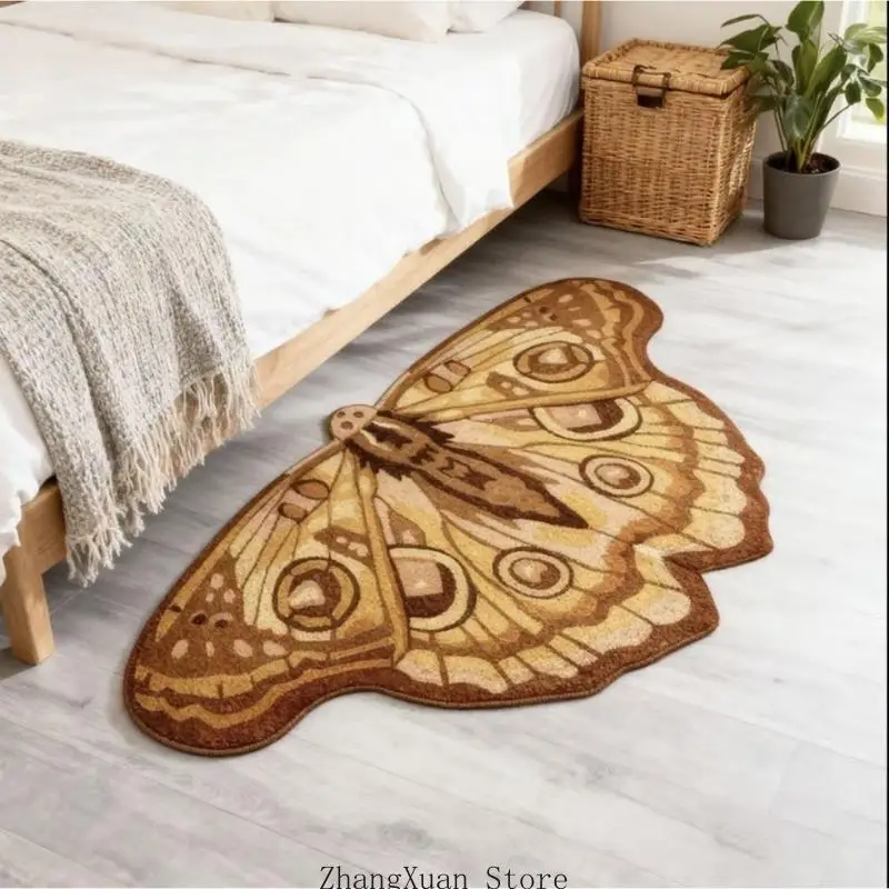 Schlafzimmer-Akzent-Schmetterlingsteppich 23,62 x 35,43 Zoll, Bodenbelag mit weicher Oberfläche für den Eingangsbereich – Detail 2