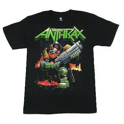 Men\'s Anthrax Irish Judge Dredd T shirt Small Black