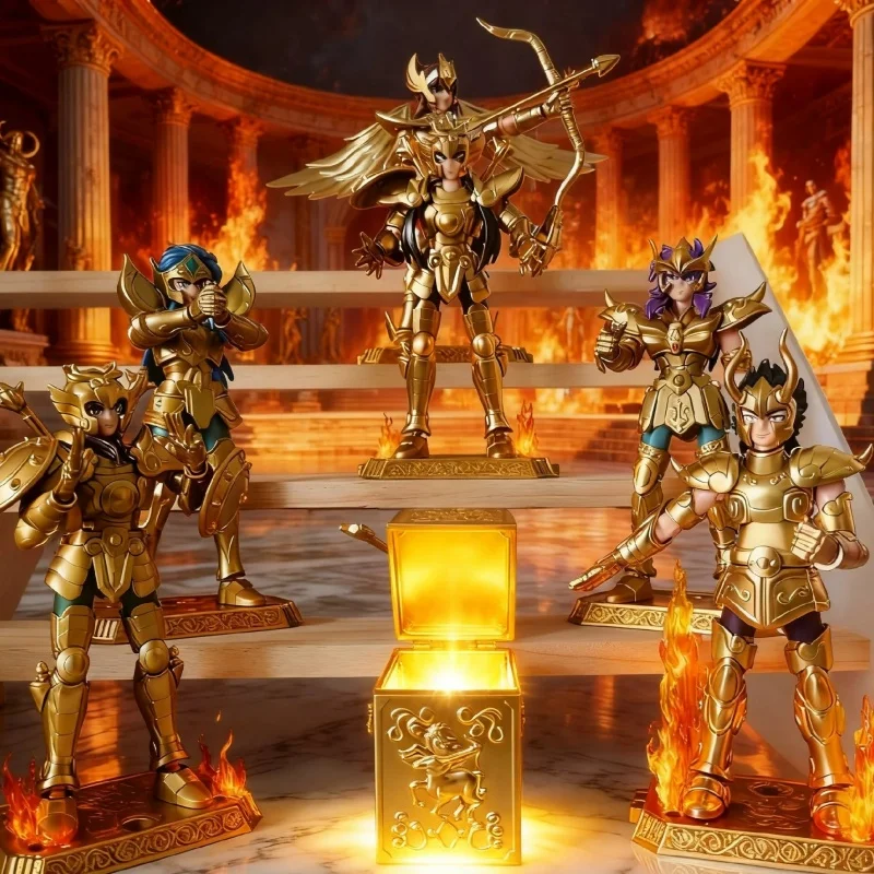 Figurki Blokees V1 V2 Oryginalne Saint Seiya Wersja Galaktyczna Camus Hoyoga Shiryu Pegasus Nachi Anime Model do Składania Zabawki Prezent