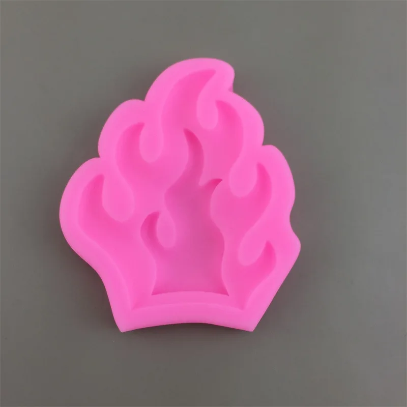 Fire Flame Shape Silicone Mold Fondant Mousse Cake Decoration Baking Chocolate Cookie Making Mold Aromatherapy Plaster Clay Mold