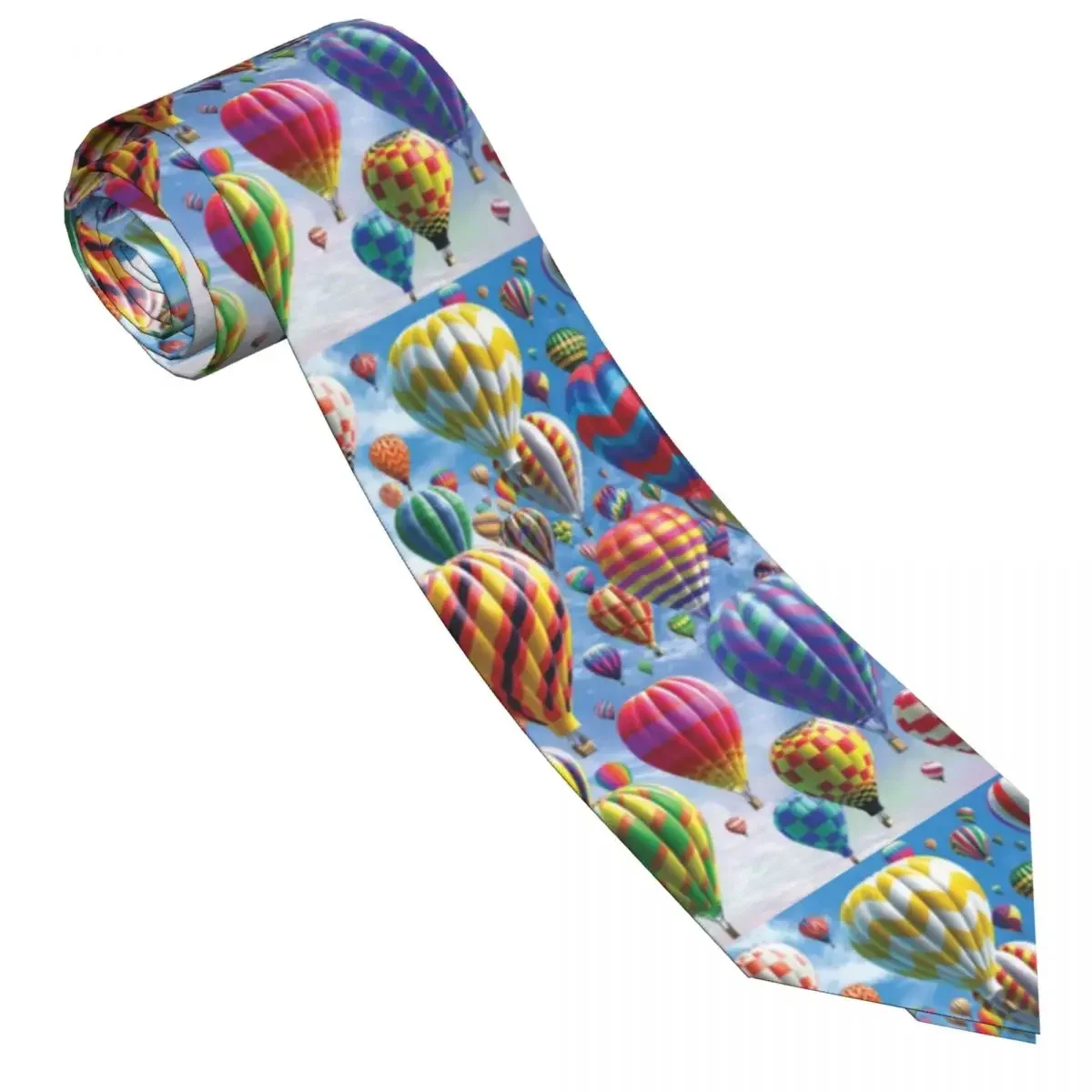 Ballons Pattern Tie Fashion Colorful Pattern Neck Ties Classic Casual Collar Tie Male Daily Wear Party Necktie Accessories