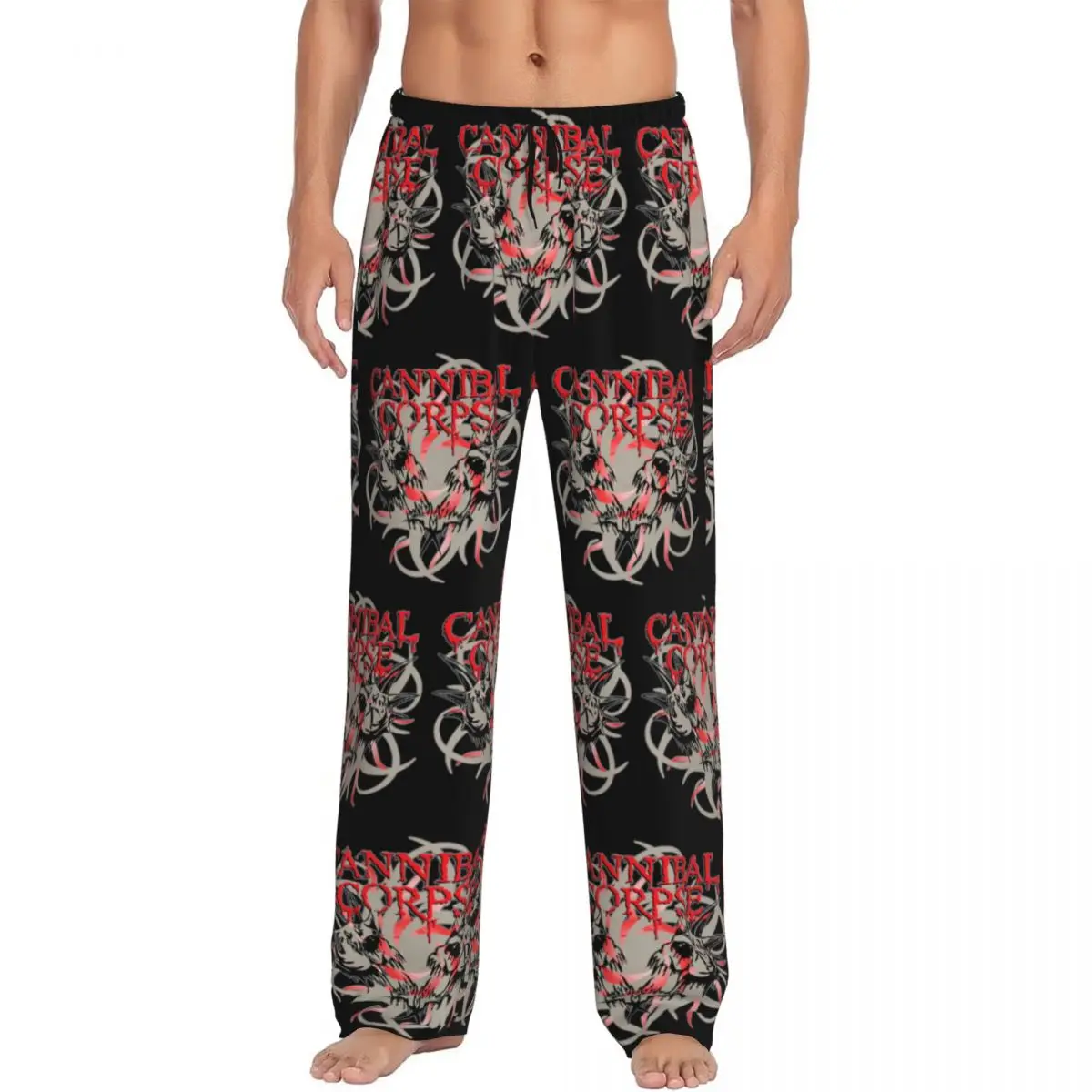 

Custom Men C-Cannibals C-Corpses Rock Brand Hot Pajama Pants Print Sleep Sleepwear Bottoms with Pockets