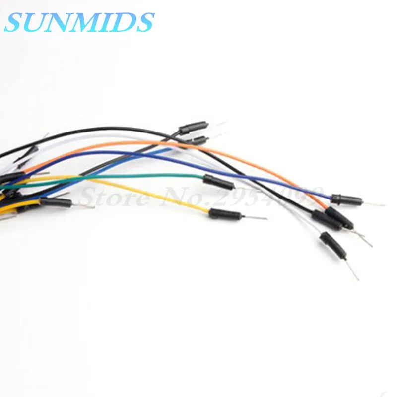 65pieces Smart Electronics Jump Wire Cable Male to Male Flexible Jumper Wires for arduino Breadboard DIY Starter Kit
