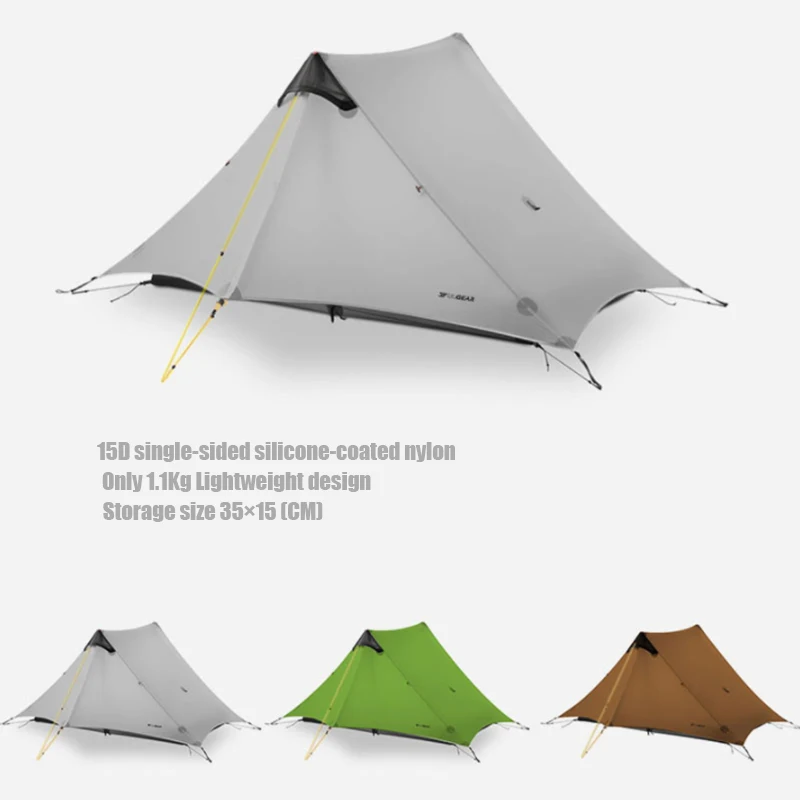 3FULGEAR Lanshan2 waterproof outdoor tent ultralight backpacking tent light weight waterproof trekking tent hiking 2 person