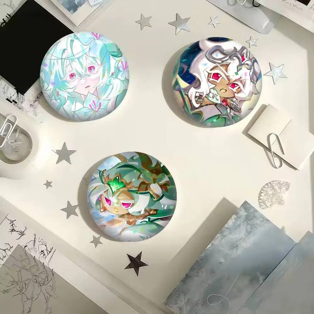 

Cute Cookie Run K-Kingdom 25 32 44 58 75mm Badges Personalized Round Brooches Pins Accessory Gift