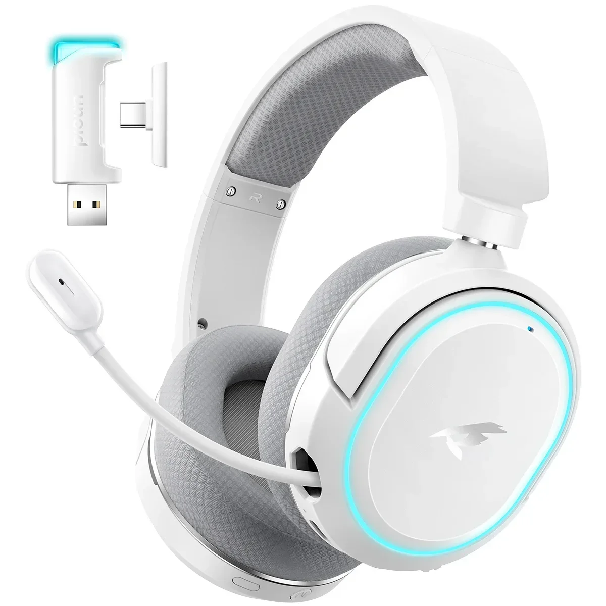 Picun Pincun G2 Wireless 2.4G Headset Bluetooth Headset Headset Glowing Game Low Latency 7.1 Sound Effect