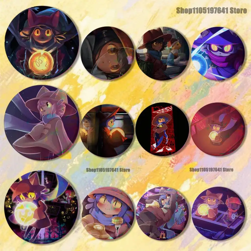 

Niko One ShotS Badges Button Round Creative Pin Brooch Badge Bag Decor Accessories Fans Collect Friends Gifts