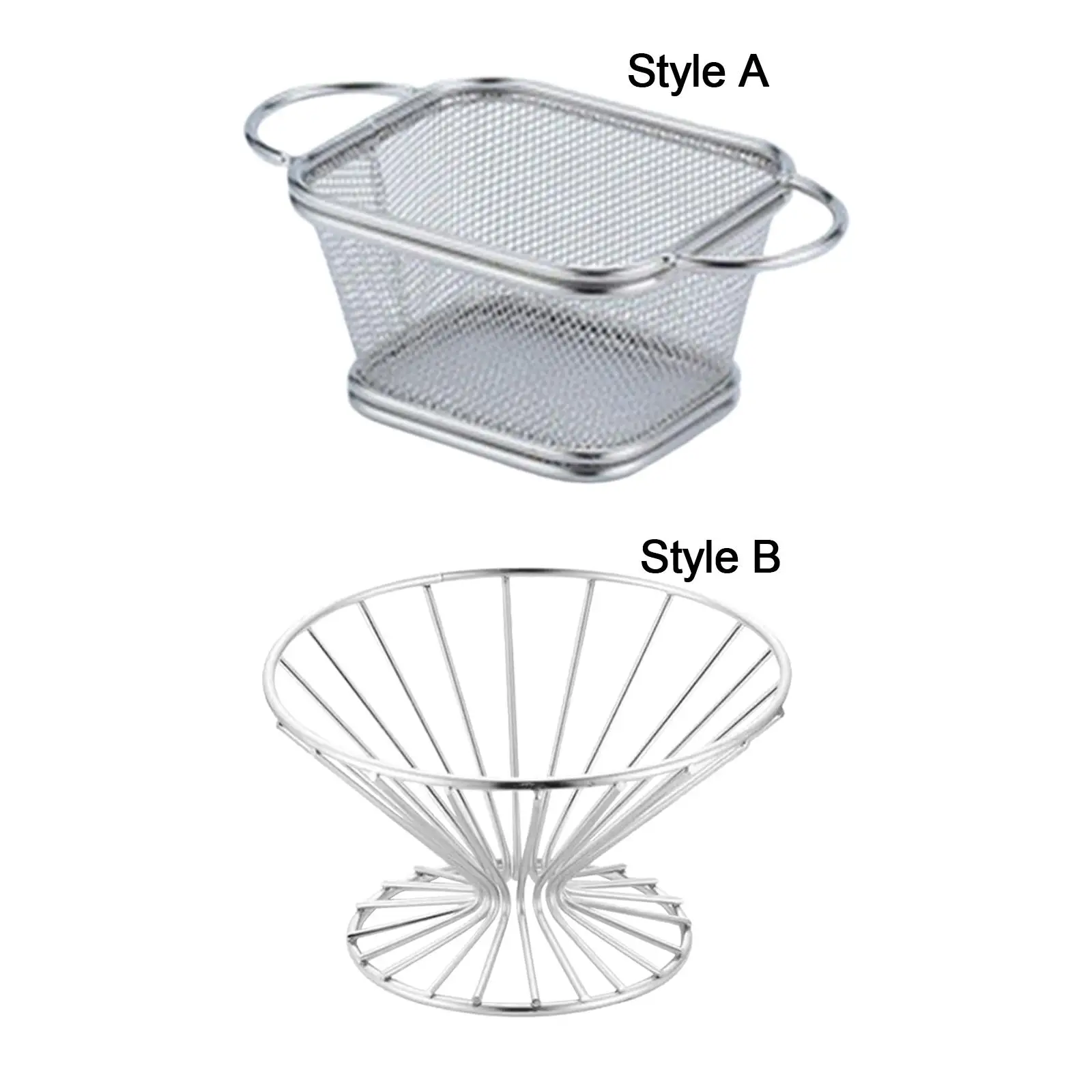 

Snack Plate Basket Food Organizer Tray Reusable Multifunctional Snack Serving Tray French Fries Basket for Living Room Bread